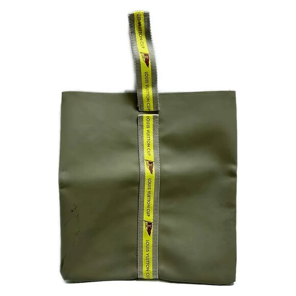 LOUIS VUITTON Louis Vuitton Cup Pouch D60184 Gray Yellow Louis Vuitton Cup - Picture 1 of 8